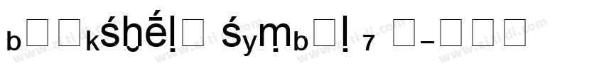 bookshelf symbol 7 r字体转换